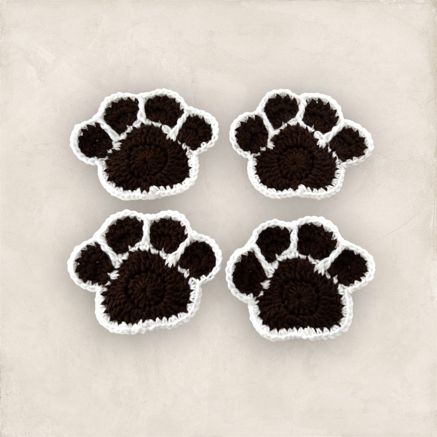 Paw Print Coaster Set